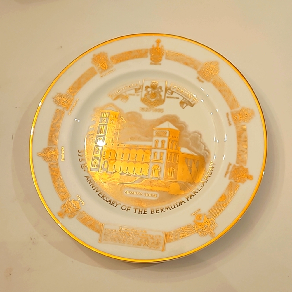 Bermuda historical memory ceramic plate,